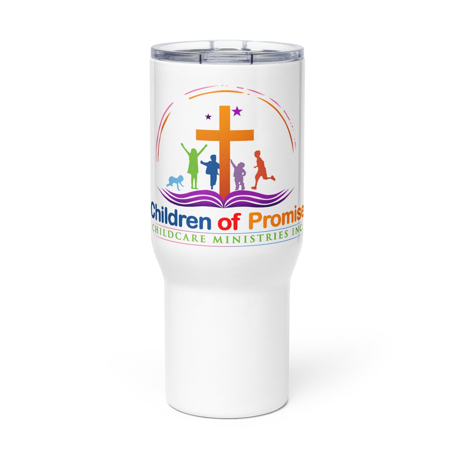 Travel mug with a handle